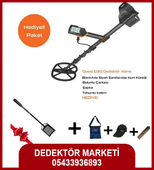 Quest Q30+ Dedektör - 33cm Başlıklı 1 Quest Q30 Dedektor 28cm Baslikli 4