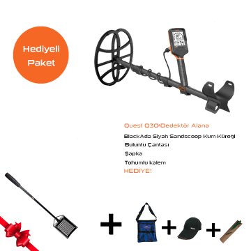 Quest Q30+ Dedektör - 33cm Başlıklı 3 q30 hediyeli kampanya 33 1 min