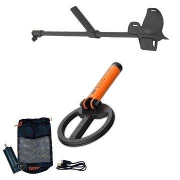 Scuba Tector PRO Su Altı Dedektörü & Sahil Arama Dedektörü - 20 cm Başlıklı - Arama Kollu 4 scuba tector pro yuvarlak arama kollu min
