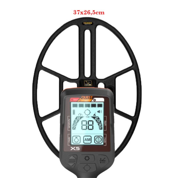 Quest X5 Dedektör - 23cm ve Nel Thunder 37x26,5cm Başlıklı 7 x5 nel thunder min